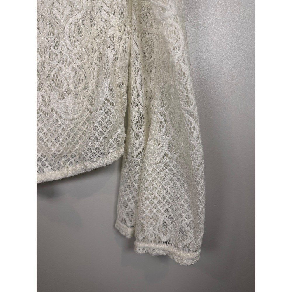 Charlotte Russe Womens Top Large Boho  Fairy Cottagecore Festival Indie Lace - Picture 4 of 9